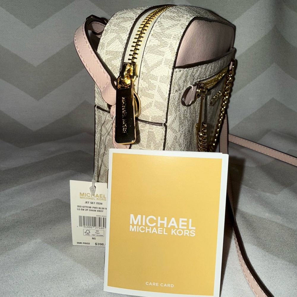 Michael Kors Jet Set Large Logo Crossbody Bag - Picture 5 of 6